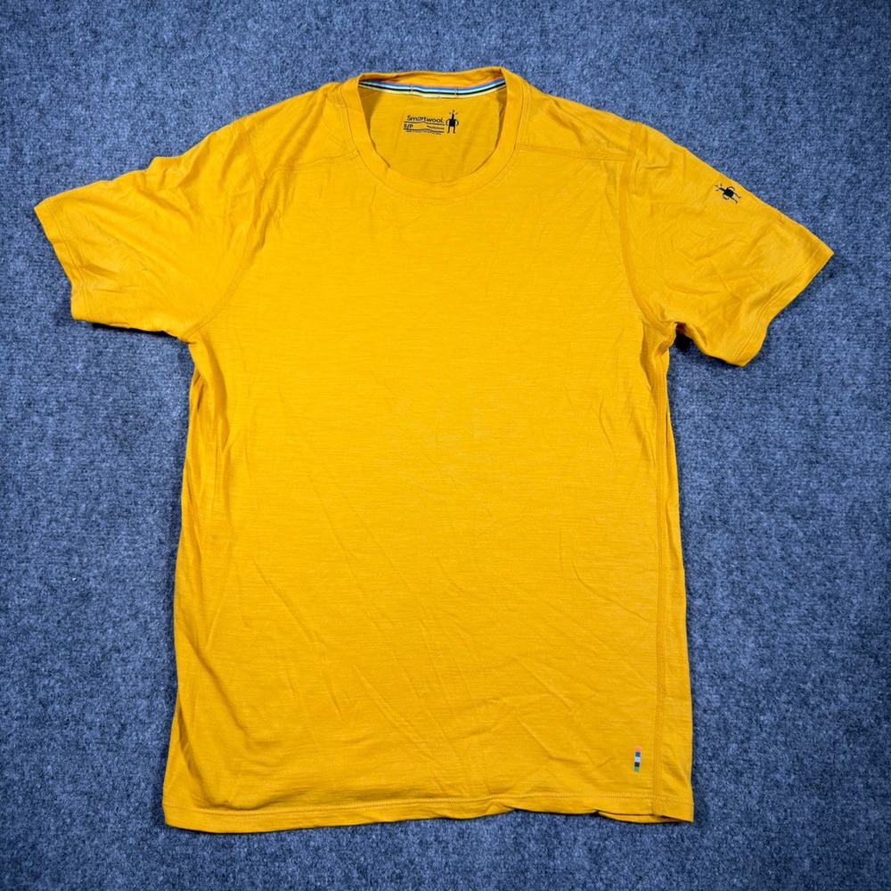 Smartwool Merino 150 Base Layer T-Shirt Mens Small Yellow
